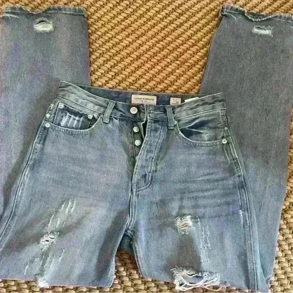 Lucky Brand high rise 90s,‎ medium wash  denim size 26 - Picture 16 of 16